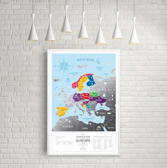 Travel Map Evropa