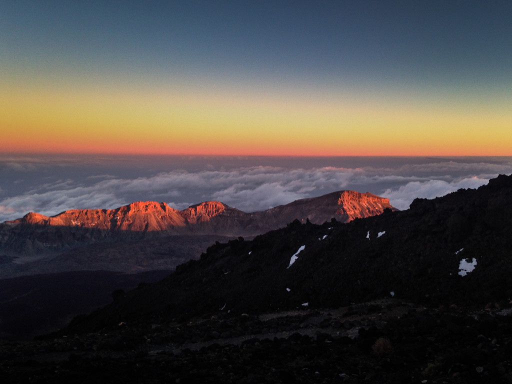 El Teide západ slunce